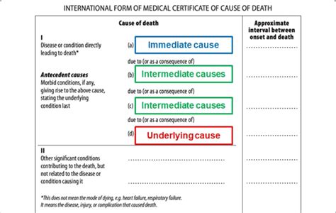 are some examples of immediate and antecedent. . Antecedent cause of death examples
